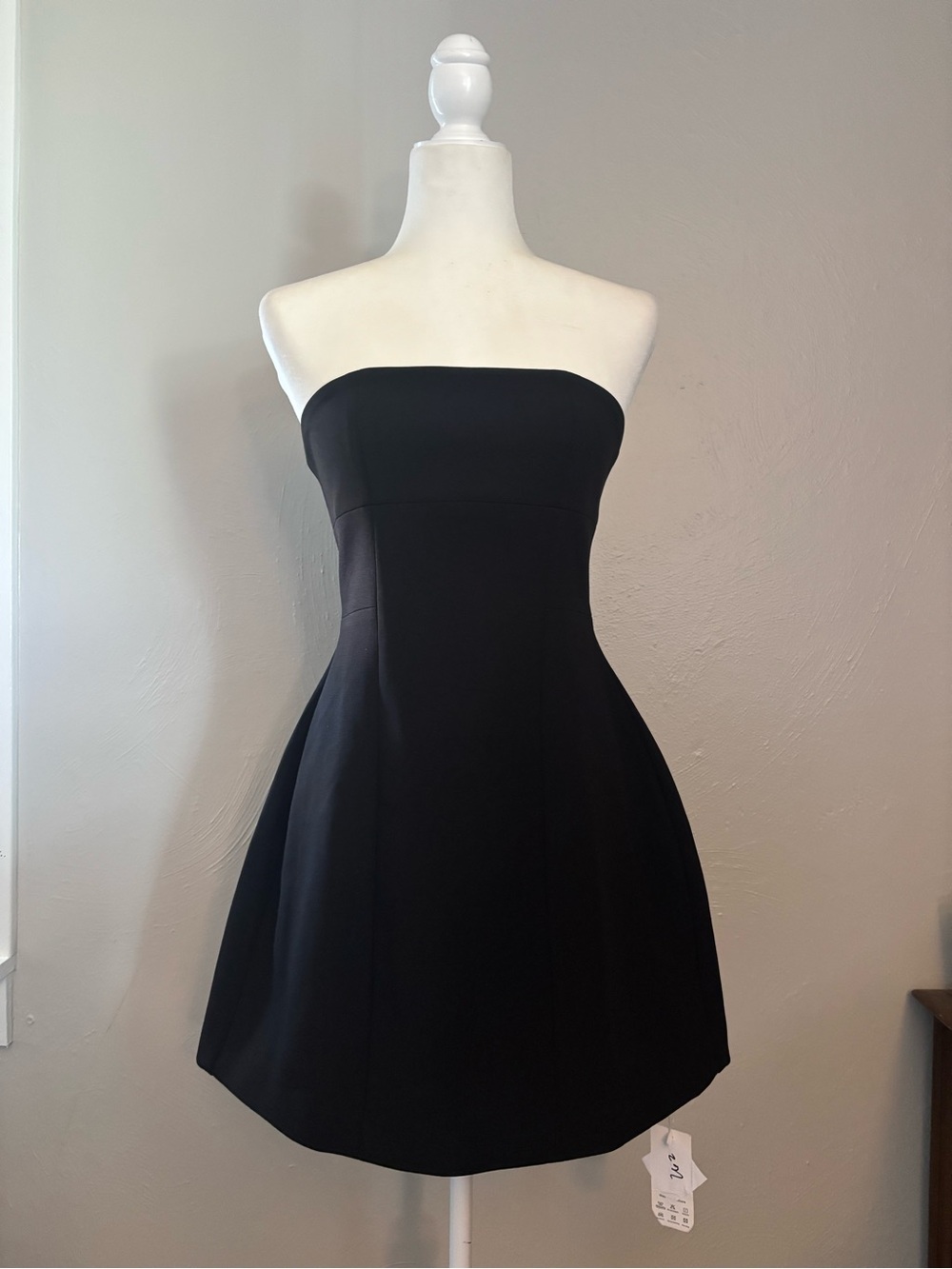 Classic Strapless Black Cocktail Dress